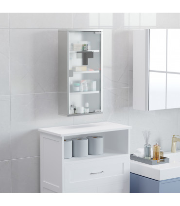 LED Illuminated Bathroom Infrared Sensor Mirror Dustproof 60�80x4CM HOMCOM