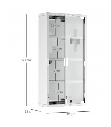 LED Illuminated Bathroom Infrared Sensor Mirror Dustproof 60�80x4CM HOMCOM