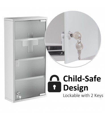 LED Illuminated Bathroom Infrared Sensor Mirror Dustproof 60�80x4CM HOMCOM