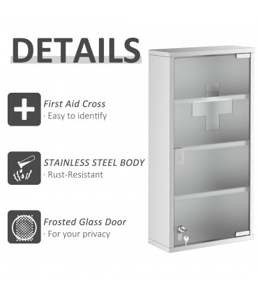 LED Illuminated Bathroom Infrared Sensor Mirror Dustproof 60�80x4CM HOMCOM