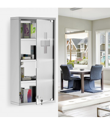 LED Illuminated Bathroom Infrared Sensor Mirror Dustproof 60�80x4CM HOMCOM