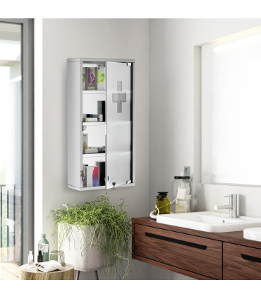 LED Illuminated Bathroom Infrared Sensor Mirror Dustproof 60�80x4CM HOMCOM