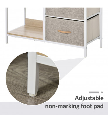 Chest Dresser with 3 Drawers Storage Cabinet Organizer, Beige