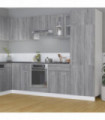 Hanging Glass Cabinet Grey Sonoma 60x31x60 cm Engineered Wood