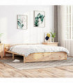 Bed Frame Solid Wood 150x200 cm 5FT King Size