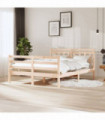 Bed Frame Solid Wood 140x200 cm