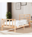 Bed Frame Solid Wood Pine 90x200 cm