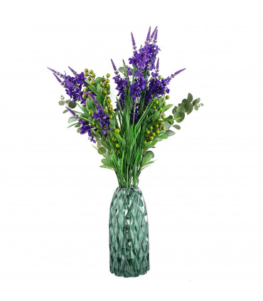 70cm Artificial Green Berry Spray