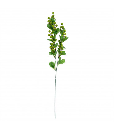 70cm Artificial Green Berry Spray