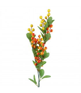 70cm Artificial Orange Berry Spray