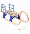 Foldable Sledge with Backrest 110 cm Plywood