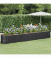 vidaXL Garden Raised Bed Powder-coated Steel 440x80x68 cm Anthracite