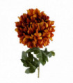 Artificial Flower Orange Silk 75cm Extra Large Reflex Chrysanthemum - Orange