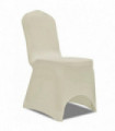 100 pcs Stretch Chair Covers Cream