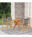 5 Piece Garden Dining Set Solid Wood Acacia