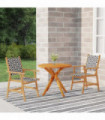 3 Piece Garden Dining Set Solid Wood Acacia