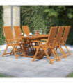 7 Piece Garden Dining Set Solid Wood Acacia