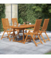 5 Piece Garden Dining Set Solid Wood Acacia