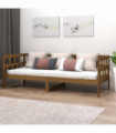 Day Bed Honey Brown Solid Wood Pine 90x200 cm