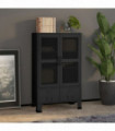 Industrial Storage Cabinet Black 70x40x115 cm Metal