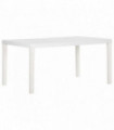 Garden Table 150x90x72 cm PP White