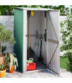 Garden Shed Green 118.5x97x209.5 cm Galvanised Steel