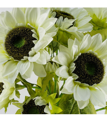 White Artificial Sunflower