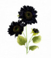 Purple Artificial Sunflower