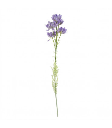 Purple Chrysanthemum Arrangement Glass Vase 80cm Artificial Flower Complete Pack