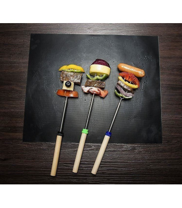 BBQ Grill Mat 40 x 33cm Reusable Dishwasher Safe Non-Stick Oven Liner Mats