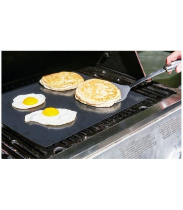BBQ Grill Mat 40 x 33cm Reusable Dishwasher Safe Non-Stick Oven Liner Mats