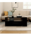 Coffee Table Black 102x55x42 cm Engineered Wood