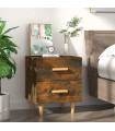 Bed Cabinet Smoked Oak 40x35x47.5 cm