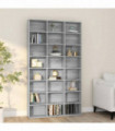 CD Cabinet Grey Sonoma 102x23x177.5 cm Engineered Wood