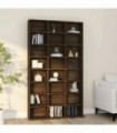 CD Cabinet Brown Oak 102x23x177.5 cm Engineered Wood