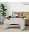 Coffee Table White 80x50.5x41.5 cm Engineered Wood