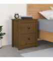 Bedside Cabinet Honey Brown 50x35x61.5 cm Solid Wood Pine