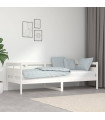 Day Bed White Solid Wood Pine 80x200 cm