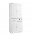 Freestanding Kitchen Storage Cabinet Drawers Cupboards Shelves White