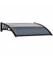 Door Canopy Awning Outdoor Window Rain Shelter Cover 100 x 75cm Outsunny