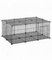 DIY Pet Playpen Cage 22 Piece w/Door Bunny Chinchilla Guinea Pig Pawhut