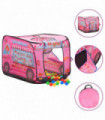 Children Play Tent Pink 70x112x70 cm