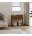 Console Table Honey Brown 76.5x40x75 cm Solid Wood Pine