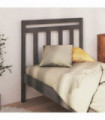 Bed Headboard Grey 95x4x100 cm Solid Wood Pine