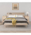 Bedside Cabinets 2 pcs 40x35x61.5 cm Solid Wood Pine