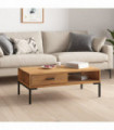 Coffee Table 90x50x35 cm Solid Recycled Pinewood