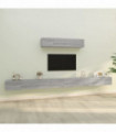 4 Piece TV Cabinet Set Grey Sonoma Engineered Wood