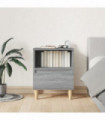 Bedside Cabinet Grey Sonoma 40x35x50 cm