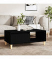 Coffee Table Black 90x50x36.5 cm Engineered Wood