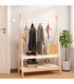 Clothes Rack 100x45.5x150 cm Solid Wood Pine